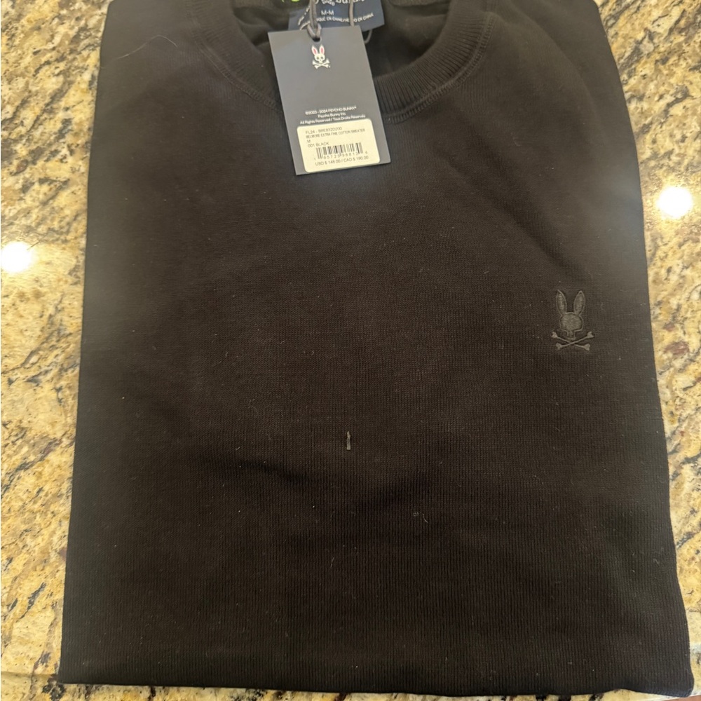 Psycho Bunny Black Crewneck Sweater